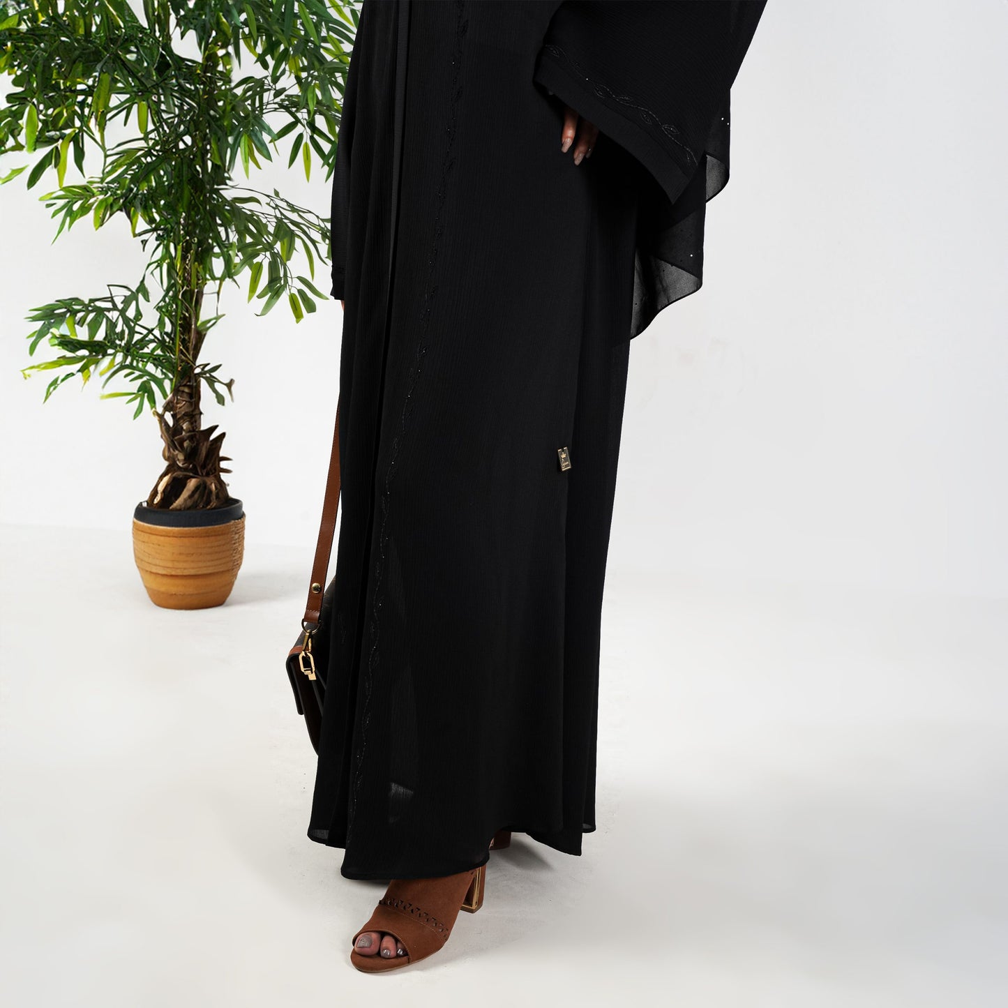 Petal Embroidery Abaya