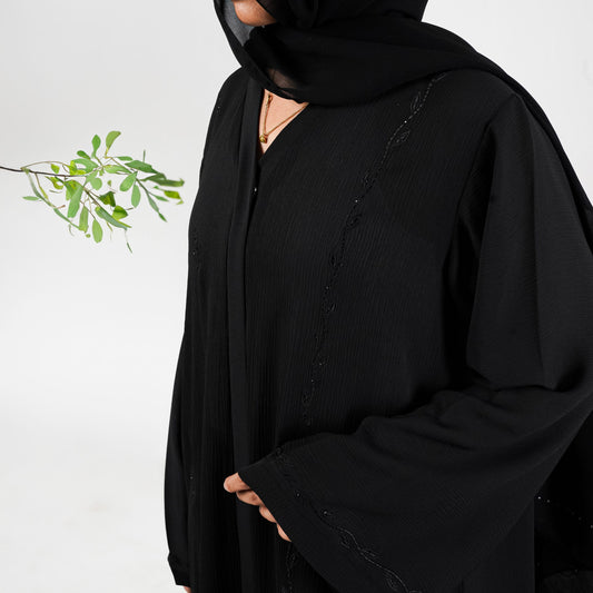 Petal Embroidery Abaya